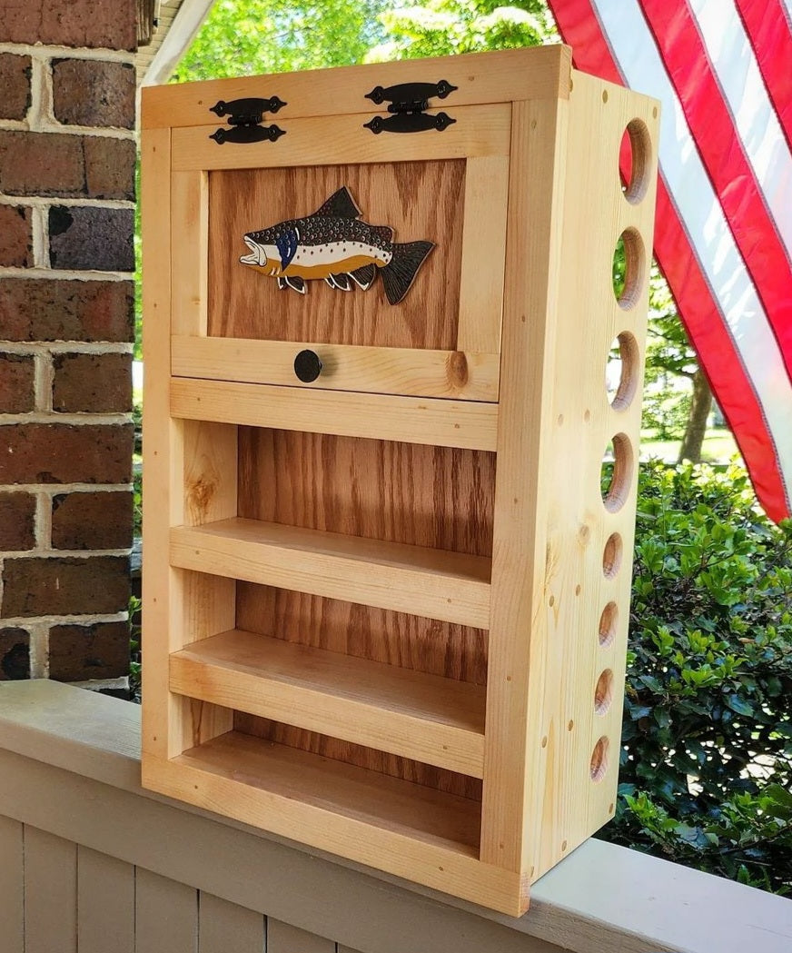 Kinniconnick Fly Rod & Reel Cabinet - Salmon & Exotic Species