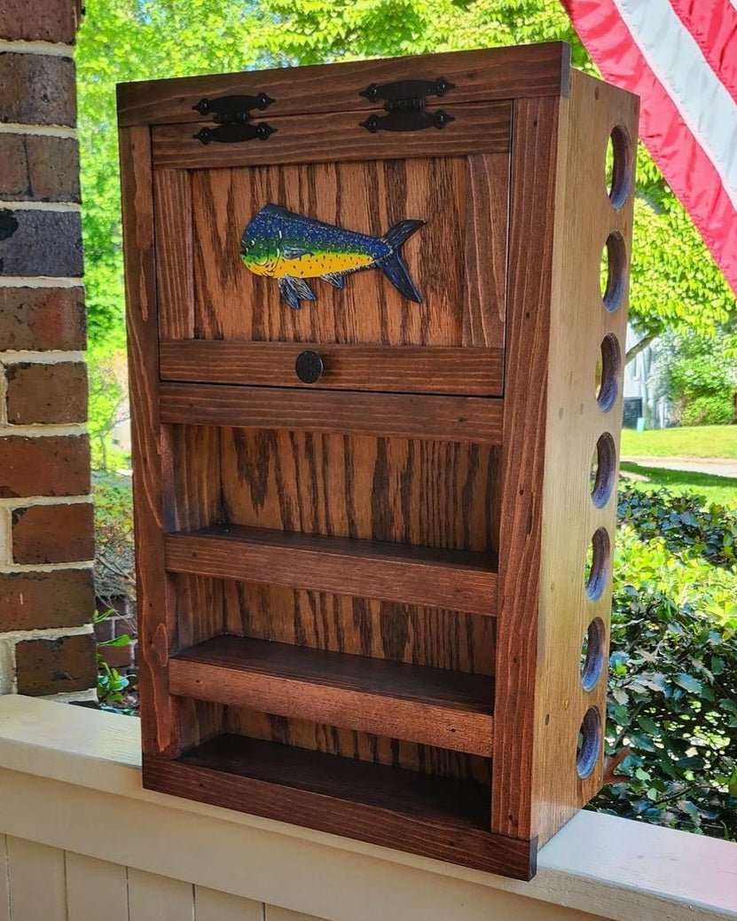 Kinniconnick Fly Rod & Reel Cabinet - Saltwater
