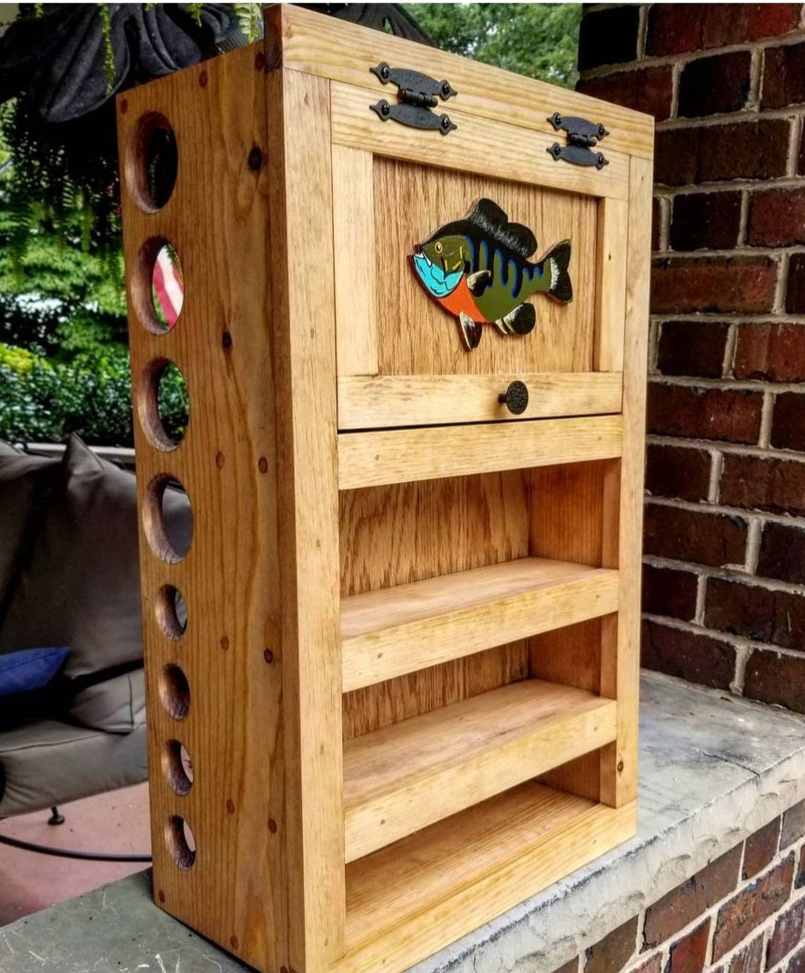 Kinniconnick Fly Rod & Reel Cabinet - Warmwater Creeknuts.com Kinniconnick Fly Rod & Reel Cabinet - Warmwater Creeknuts.com
