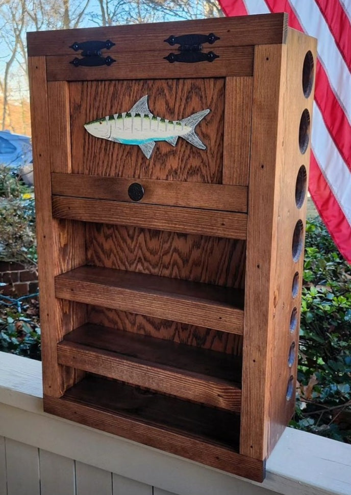 Kinniconnick Fly Rod & Reel Cabinet - Saltwater