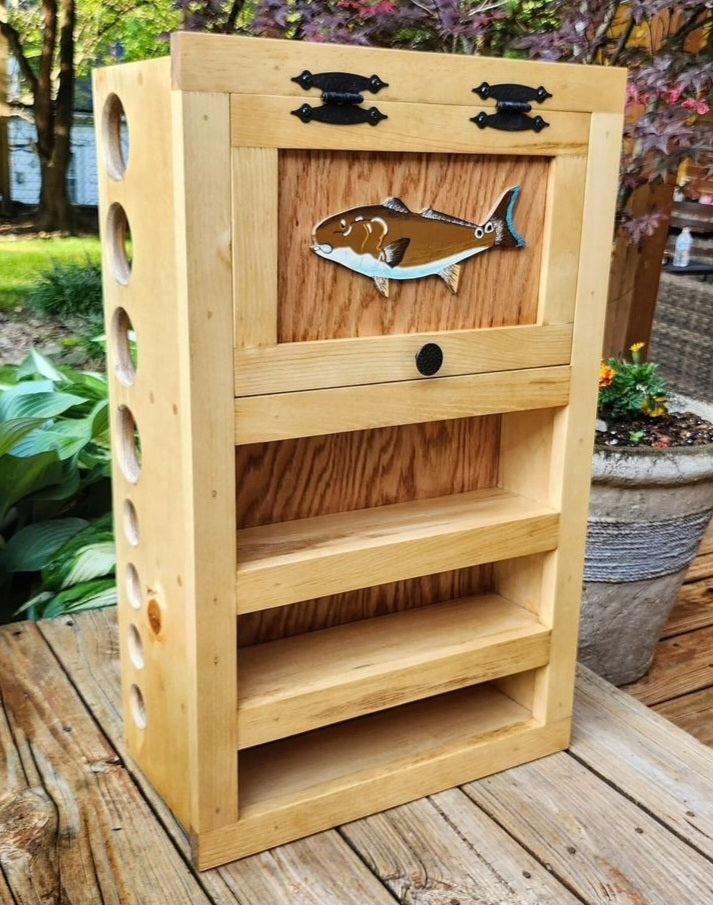 Kinniconnick Fly Rod & Reel Cabinet - Saltwater