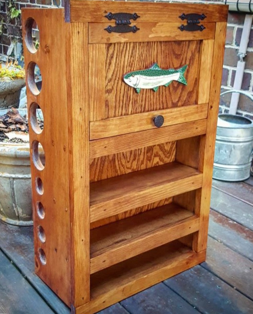Kinniconnick Fly Rod & Reel Cabinet - Salmon & Exotic Species