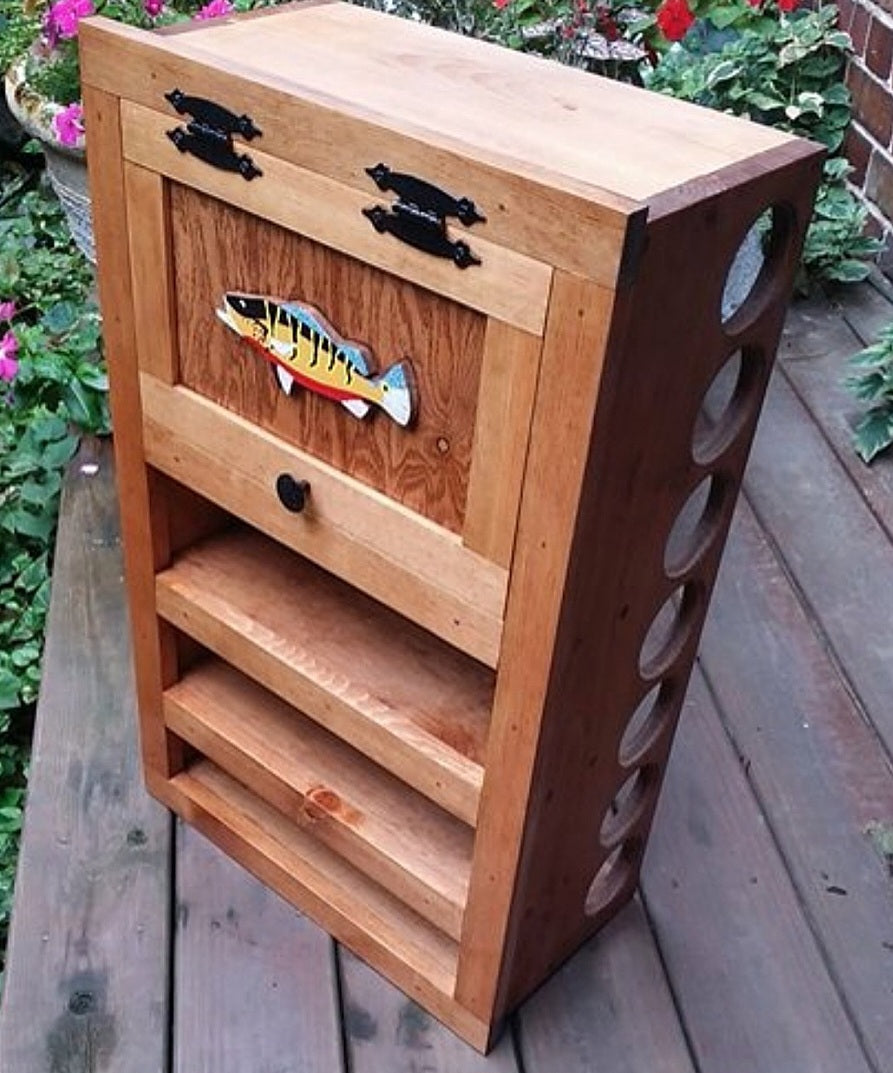 Kinniconnick Fly Rod & Reel Cabinet - Salmon & Exotic Species