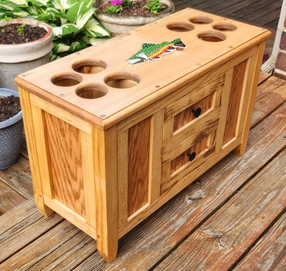 Elkhorn Fly Rod & Reel Cabinet - Warmwater