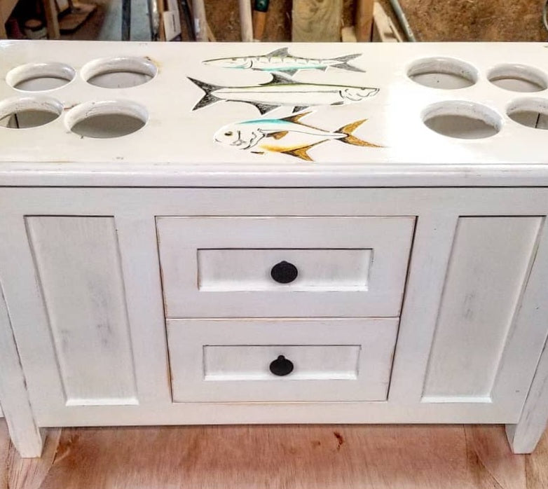 Elkhorn Fly Rod & Reel Cabinet - Trout