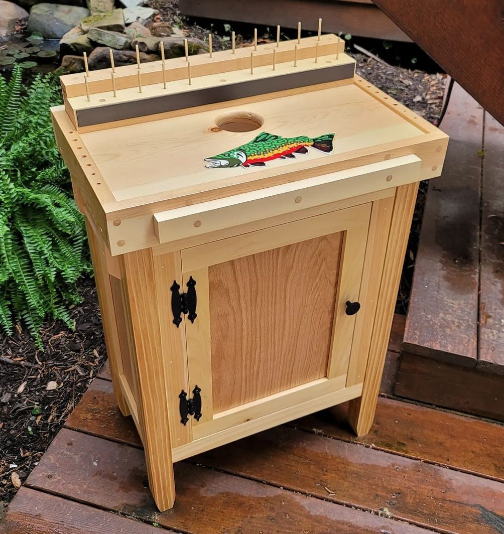 The Dix Portable Fly-Tying Table - Inside Drawers