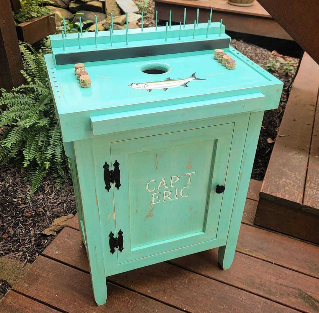 The Salt Portable Fly-Tying Table - Inside Shelves
