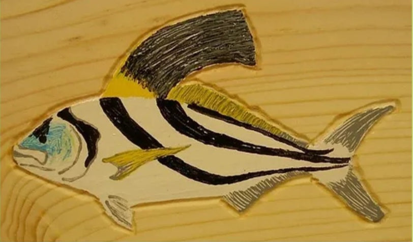 Hand-Painted Saltwater Fish