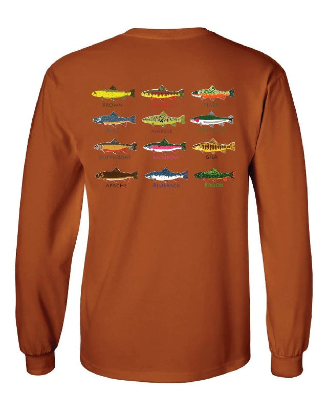 12 Trout Long Sleeve T-Shirt