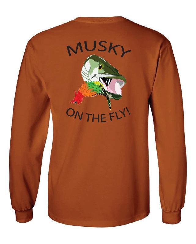 Musky on the Fly! Long Sleeve T-Shirt