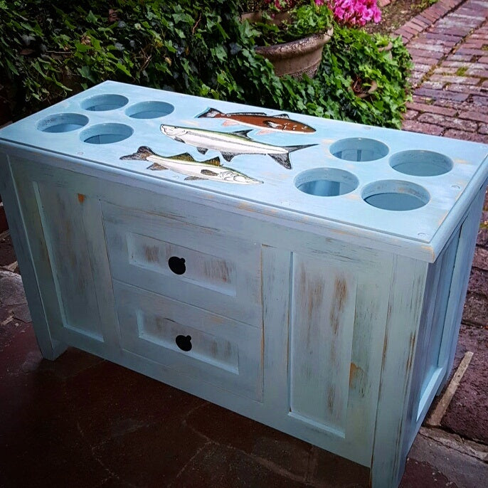 Elkhorn Fly Rod & Reel Cabinet - Warmwater