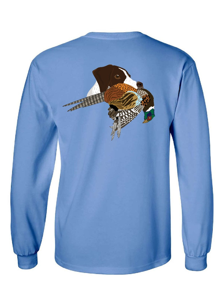 German Shorthaired Pointer with Pheasant Long Sleeve T-Shirt
