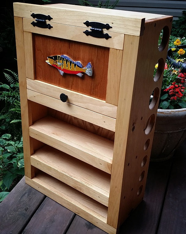 Kinniconnick Fly Rod & Reel Cabinet - Salmon & Exotic Species