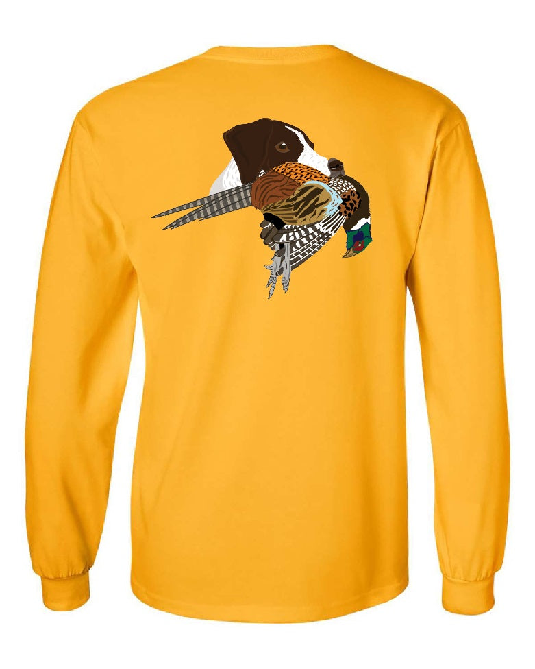 German Shorthaired Pointer with Pheasant Long Sleeve T-Shirt