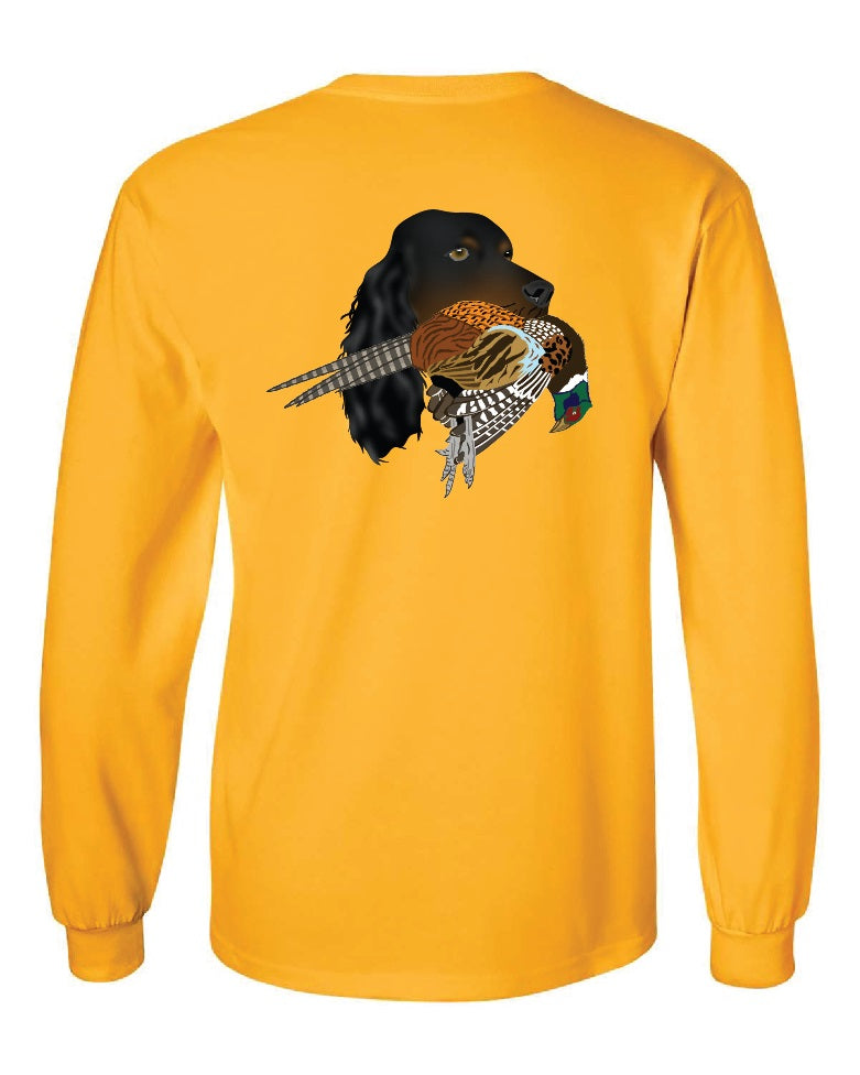 Gordon Setter with Pheasant Long Sleeve T-Shirt