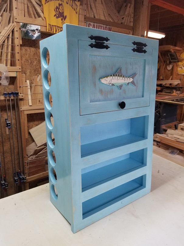 Kinniconnick Fly Rod & Reel Cabinet - Saltwater