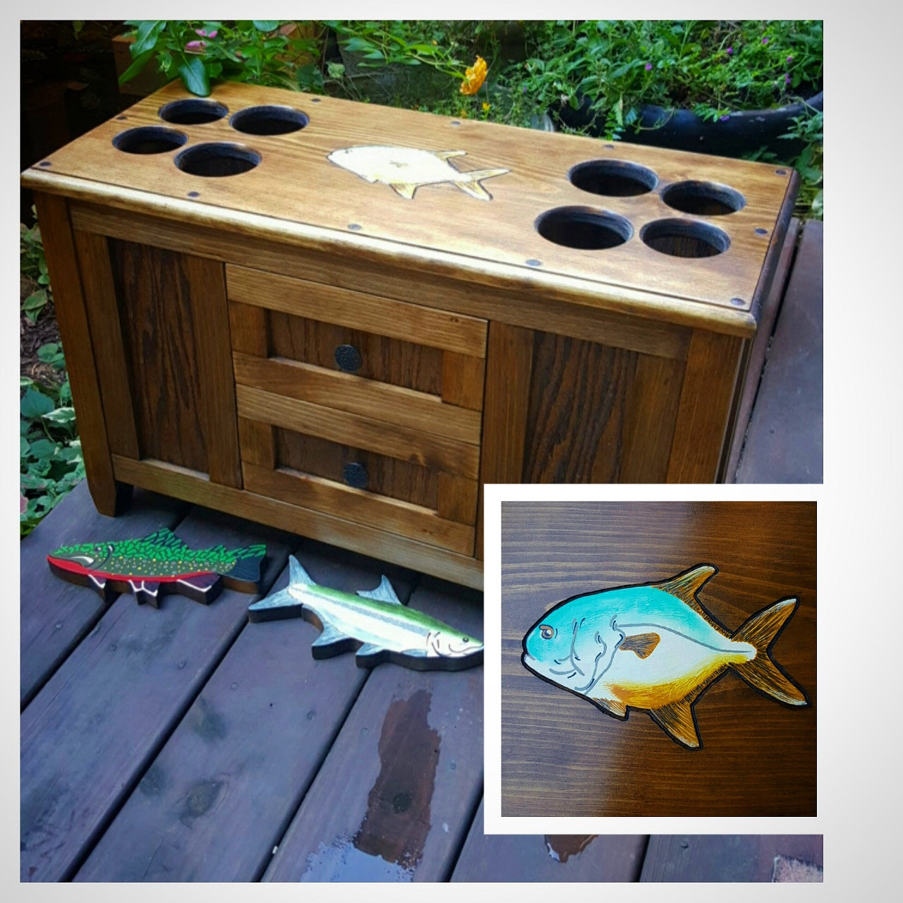 Elkhorn Fly Rod & Reel Cabinet - Saltwater