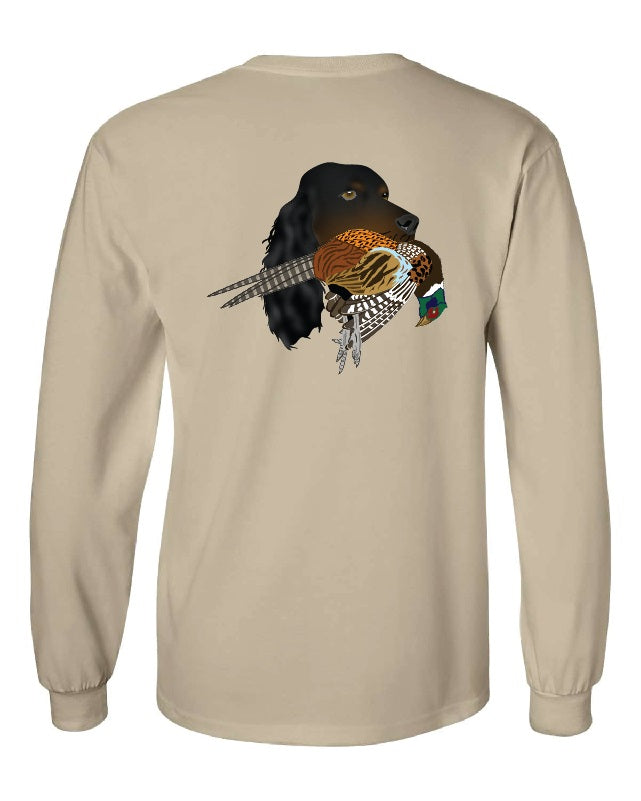 Gordon Setter with Pheasant Long Sleeve T-Shirt