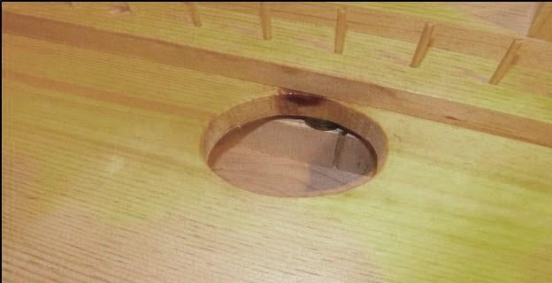 Trash Hole with Magnetic Bin