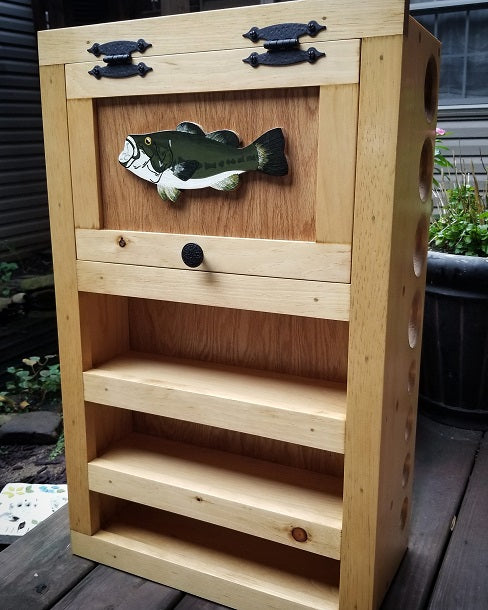 Kinniconnick Fly Rod & Reel Cabinet - Warmwater