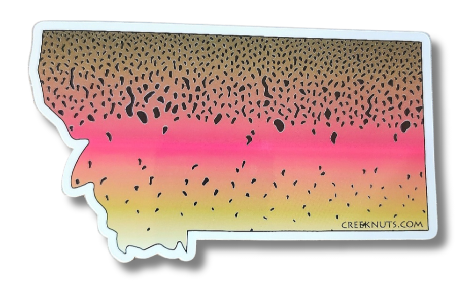 Montana Rainbow Trout Skin Sticker