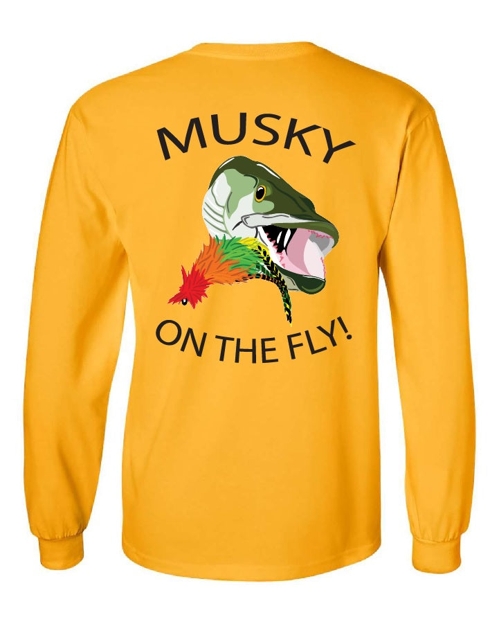 Musky on the Fly! Long Sleeve T-Shirt