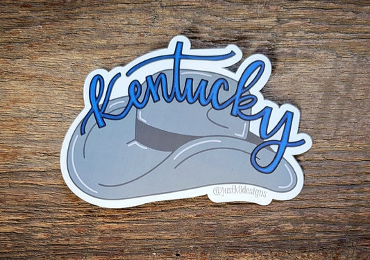 JustK8Designs Kentucky Cowboy Hat Sticker