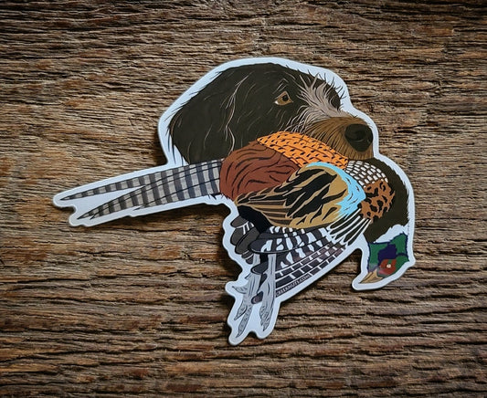 Griffon with Pheasant Sticker