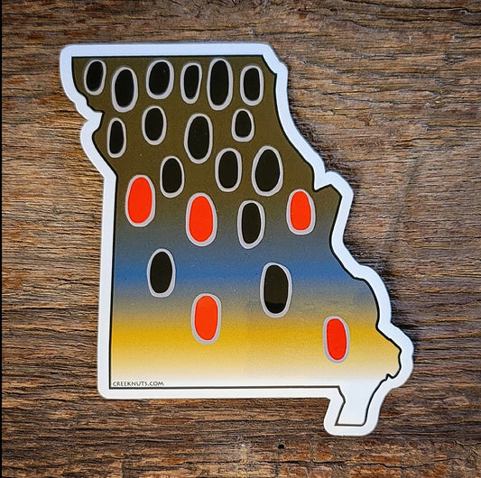 Missouri Brown Trout Sticker