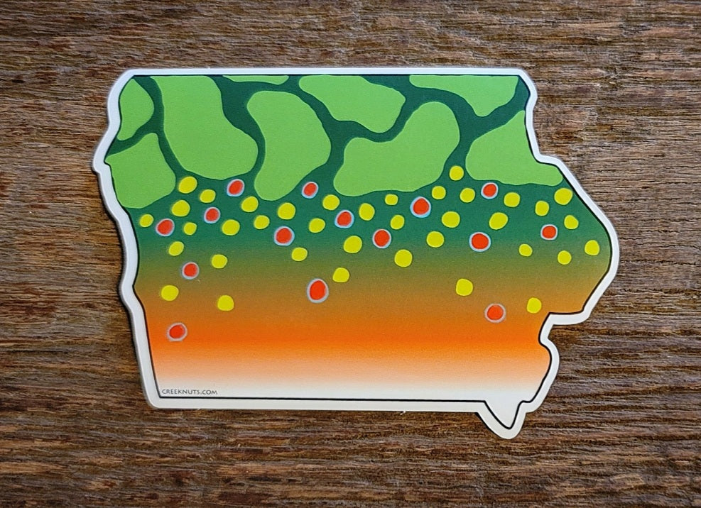 Iowa Brook Trout Sticker