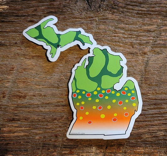 Michigan Brook Trout Sticker
