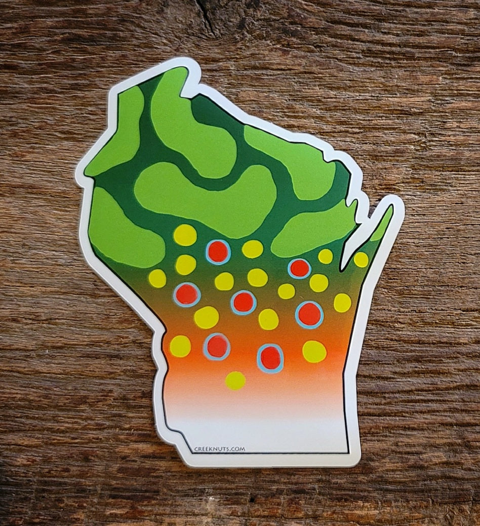 Wisconsin Brook Trout Sticker