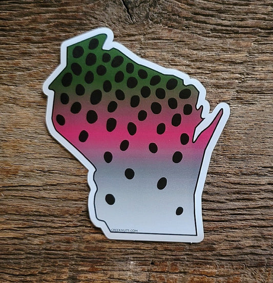 Wisconsin Rainbow Trout Sticker