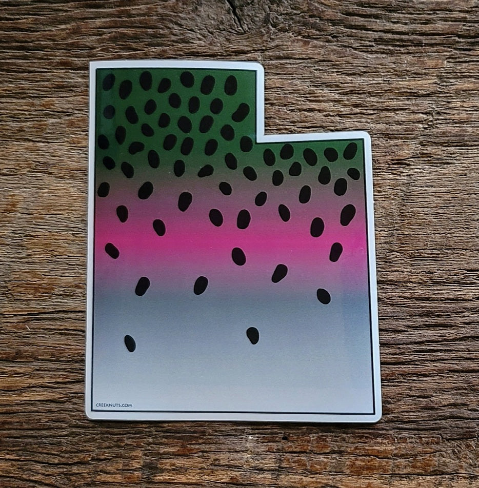 Utah Rainbow Trout Sticker