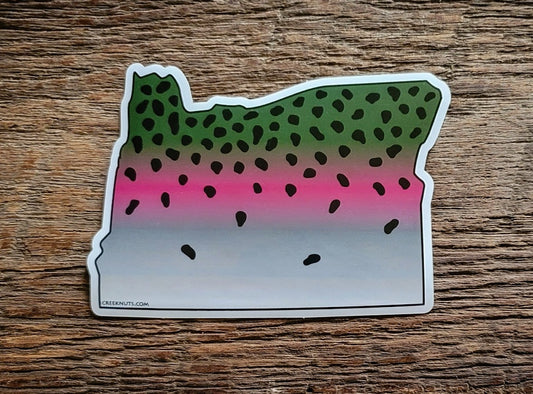 Oregon Rainbow Trout Sticker