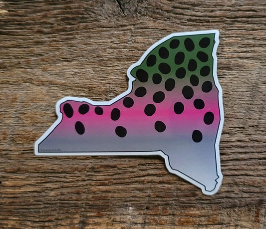 New York Rainbow Trout Sticker