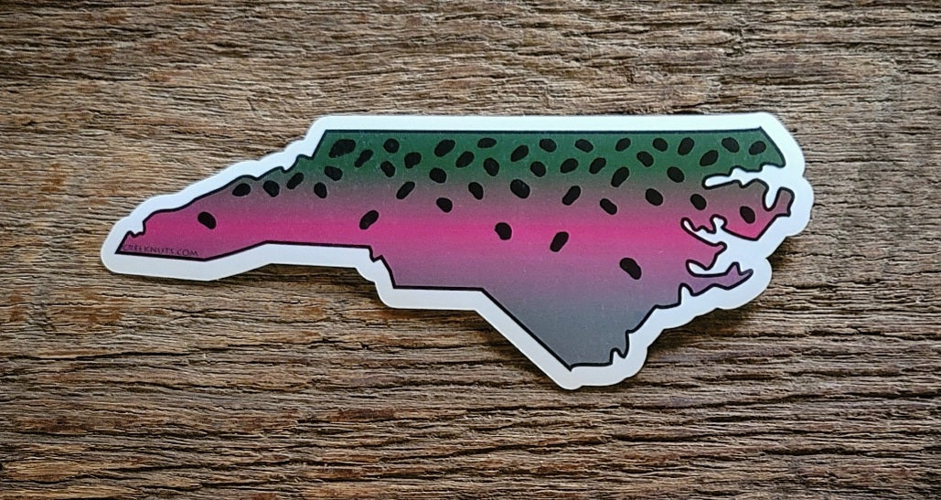 North Carolina Rainbow Trout Sticker