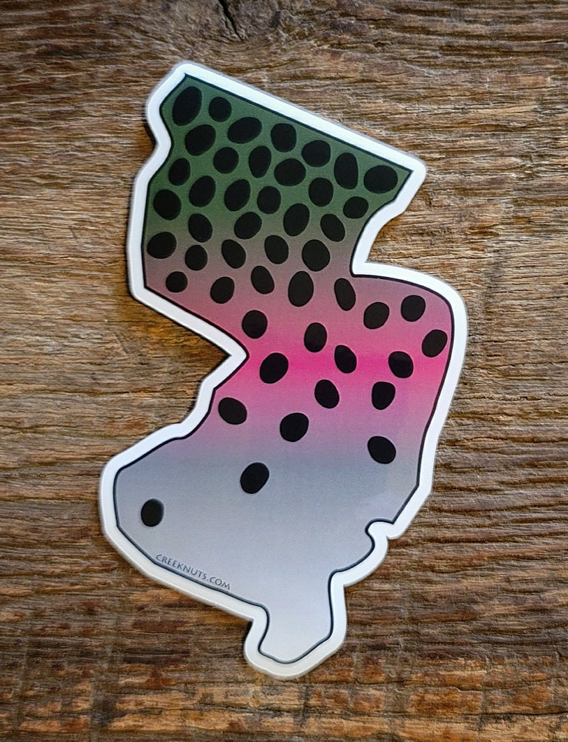 New Jersey Rainbow Trout Sticker