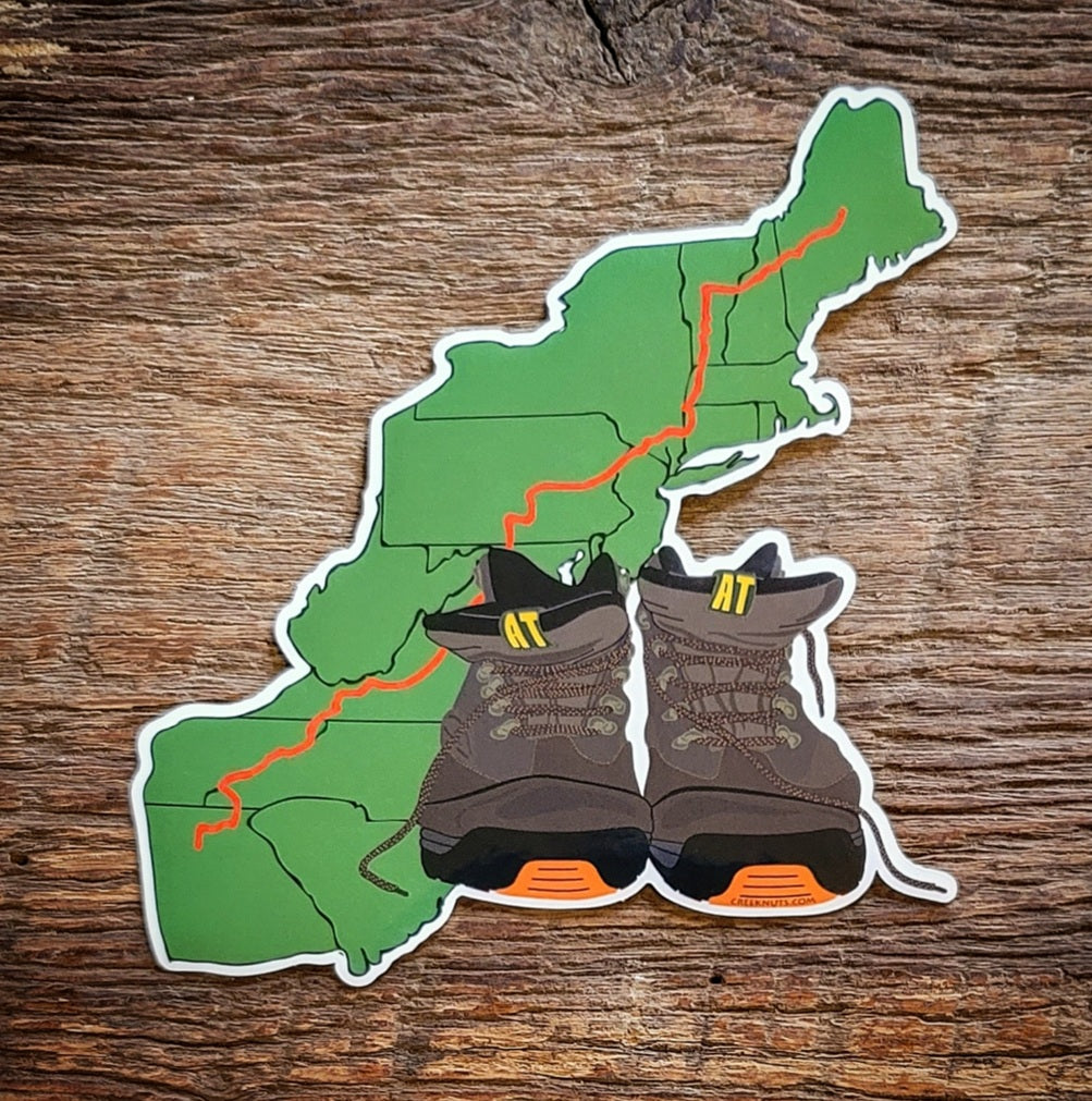 Appalachian Trail Hiking Boots Sticker