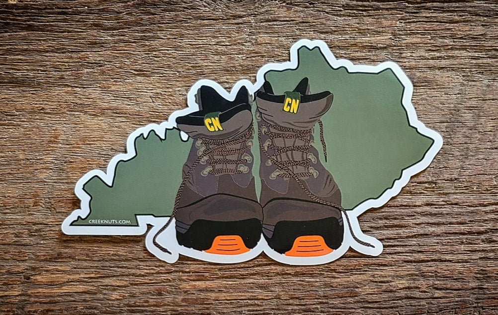 Kentucky Hiking Boots Sticker
