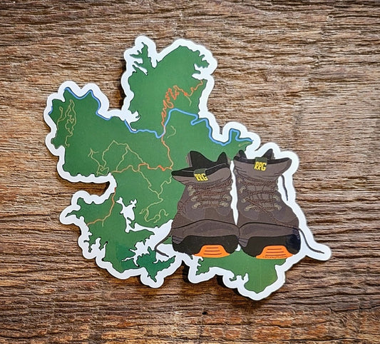 Red River Gorge Hiking Boots Sticker