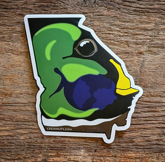 Georgia Mallard Duck Sticker