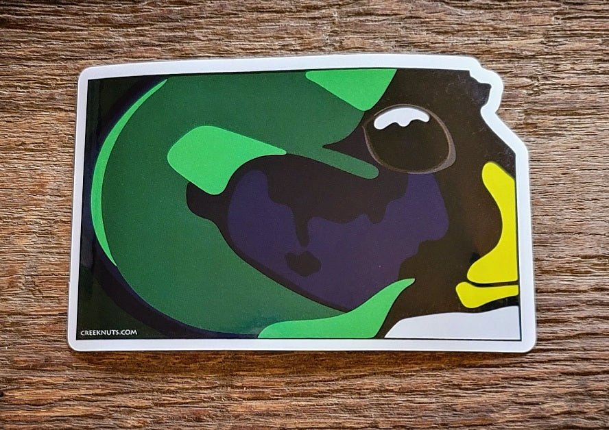Kansas Mallard Duck Sticker