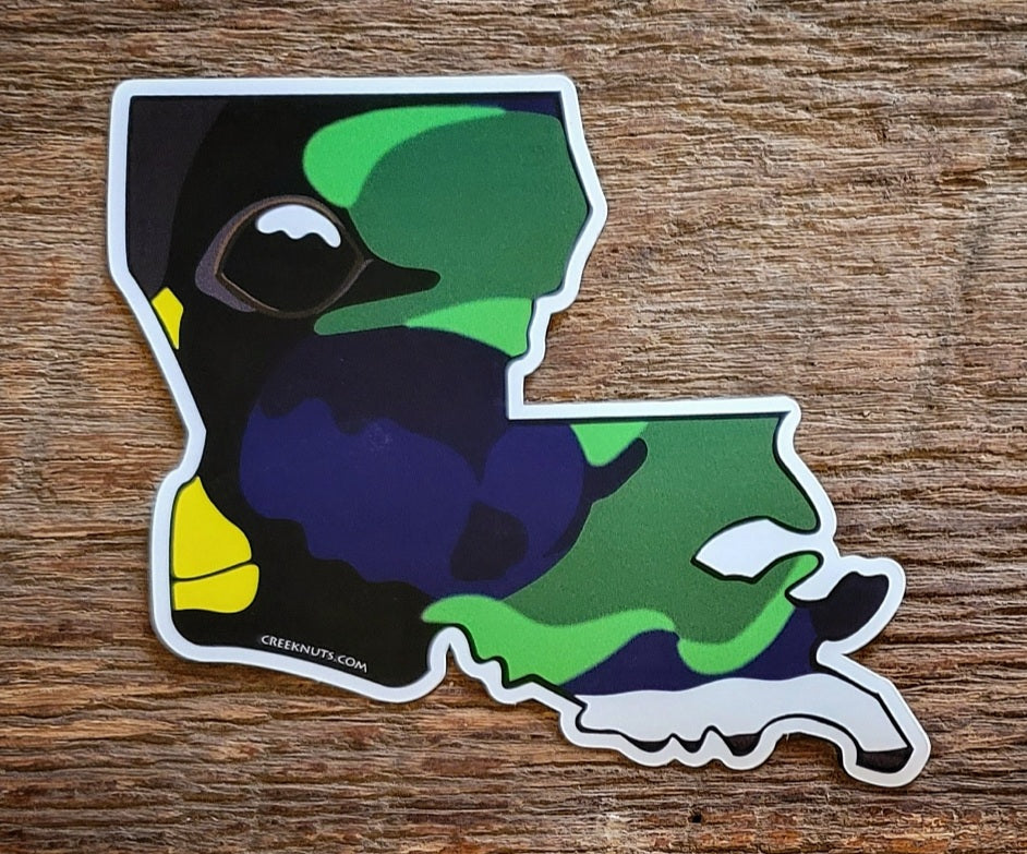 Louisiana Mallard Duck Sticker