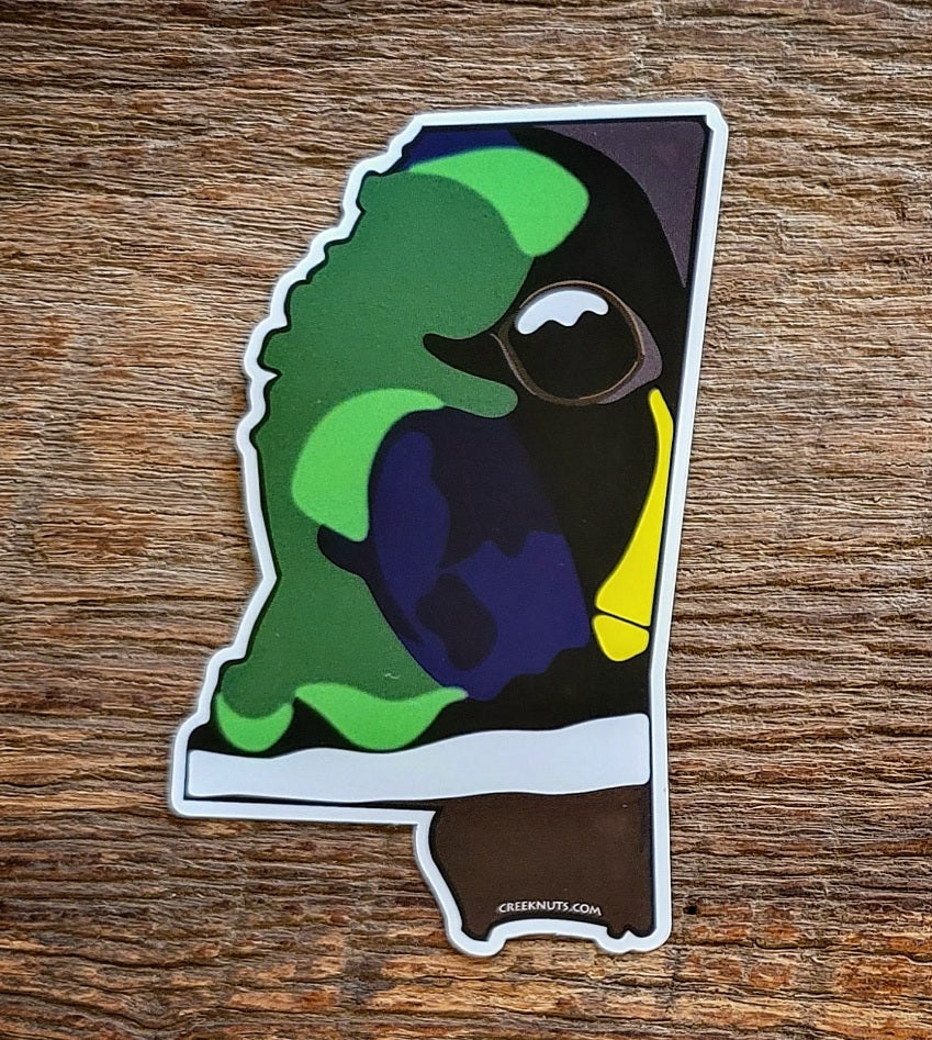 Mississippi Mallard Duck Sticker