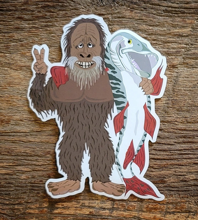 Bigfoot Musky Love Sticker