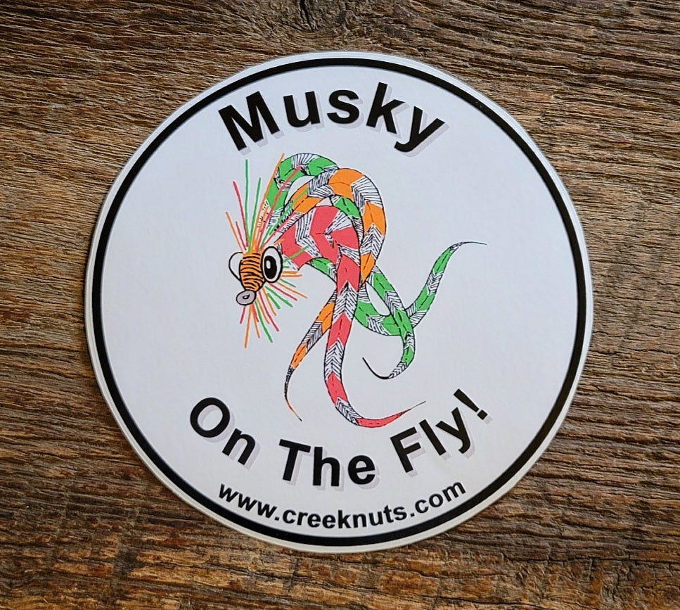 Musky on the Fly! Sticker