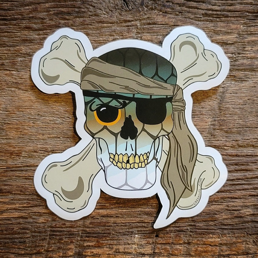 Tarpon Skull & Crossbones Sticker
