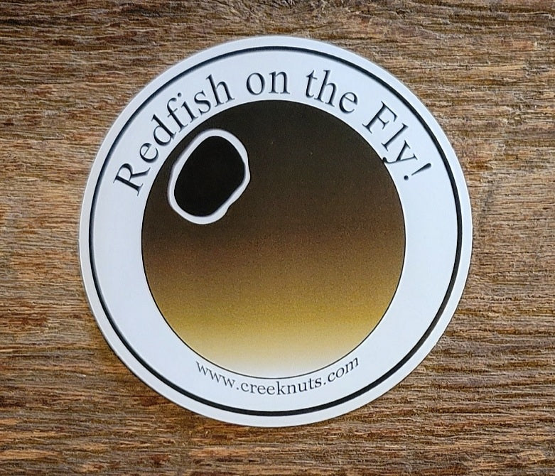 Redfish on the Fly! Sticker