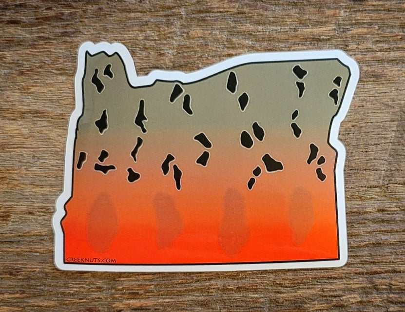 Oregon Chinook Salmon Sticker